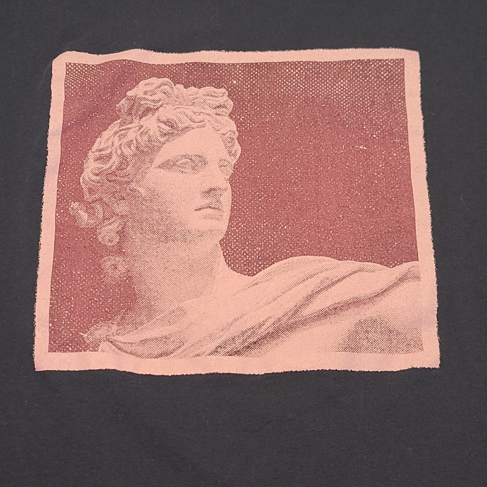 Apt. 9 Graphic Tee Mens XL Navy Blue Pink Greek Statue Bust Art Streetwear